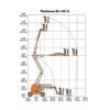Alquiler Brazo Articulado Diésel JLG 450AJ Diagrama