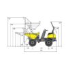 Alquiler Dumper Wacker Neuson 1501 Tolva Elevable Diagrama 1