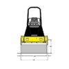 Segundo diagrama de rodillo compactador Bomag de 100 cm