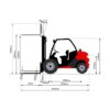 Diagrama 2 carretilla elevadora 1800 kg Manitou MC18-4