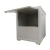 Taquilla prefabricada de 2,22 m x 2,22 m con ventana abatible