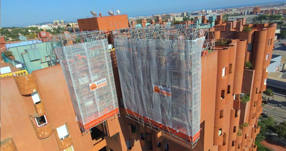 Andamio exterior en Edificio Walden - Imagen destacada