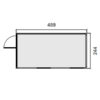 Diagrama Oficina prefabricada para eventos – 4 m
