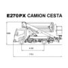 Diagrama 1 Plataforma sobre camión – 27 m Movex E270PX