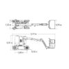 Diagrama 2 Brazo articulado eléctrico – 11 m JLG E300 AJP