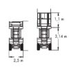 Alquiler plataformas tijera diésel, Tijera diésel – 26 m JLG 245-25, diagrama 1