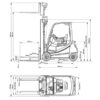 Diagrama Carretilla elevadora eléctrica 1800 kg