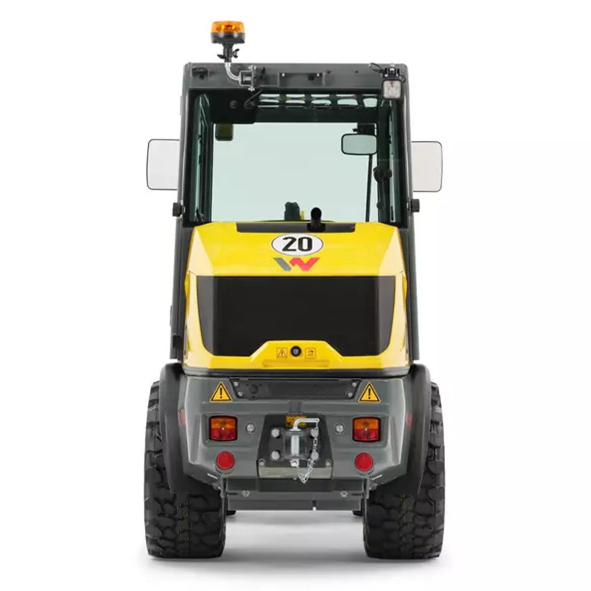 Máquina de movimiento de tierras compacta para construcción urbana.