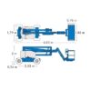 Diagrama 2 Alquiler Brazo articulado eléctrico – 16m Genie Z45/25 JDC