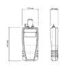 Diagrama Higrómetro de puntas en materiales Sauermann HM50