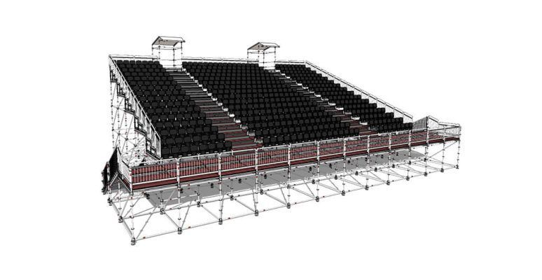 alquiler de grada para eventos