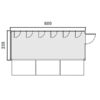Caseta prefabricada de doble uso para eventos Diagrama