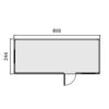 Oficina prefabricada – 6 m Diagrama