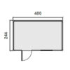 Oficina prefabricada – 4 m Diagrama