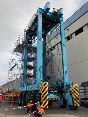 andamio multidireccional puerto de barcelona