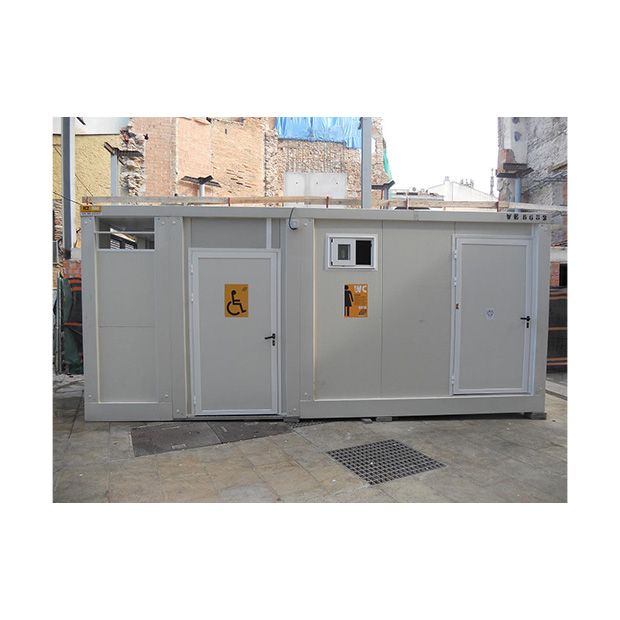 Sanitario prefabricado, 4 wc y 3 urinarios para eventos