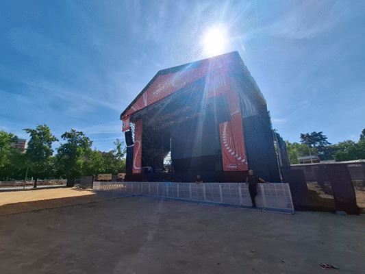 escenario con cubierta keder