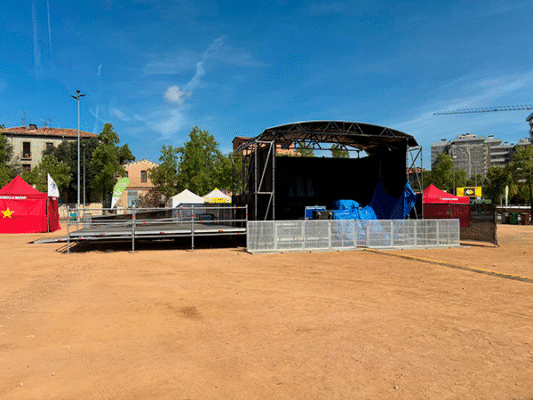 escenario media luna