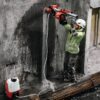Taladro de corona a batería Hilti DD 150-U-22 para perforación con diamante.